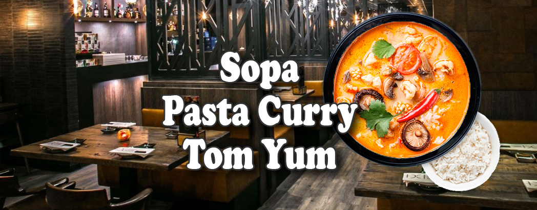 Sopa Pasta Curry Tom Yum
